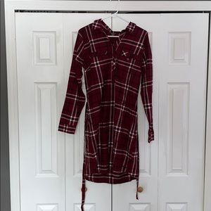 Red plaid dress